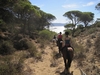 Relaxing after a forest canter Superb riding holidays in Spain